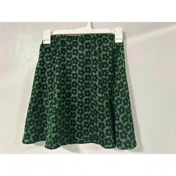 Urban Outfitters Womens Skirt Green Floral A-Line Button Front Bohemian Sz S - Picture 10 of 11